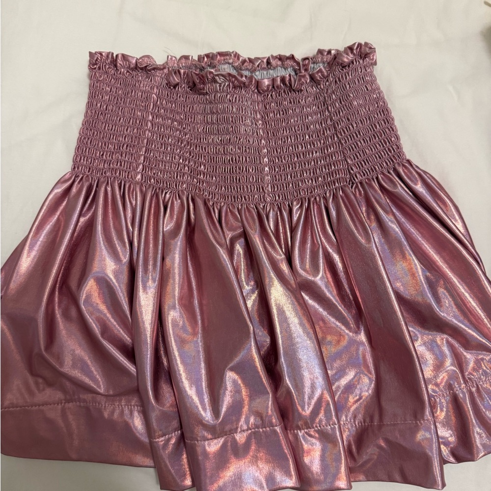 Queen of sparkles metallic skort